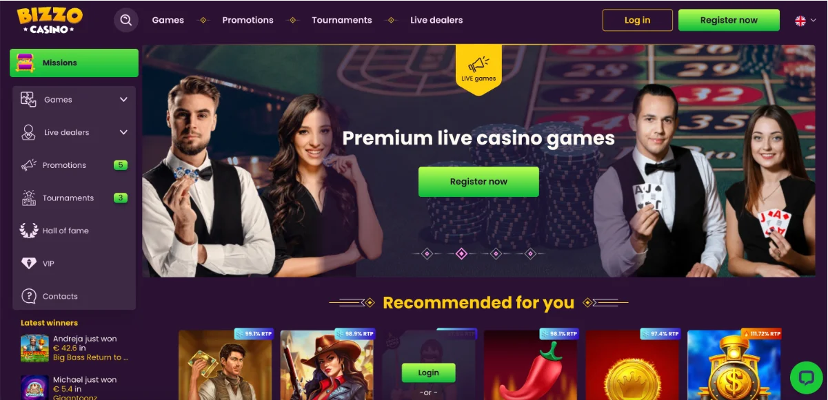 Bizzo casino