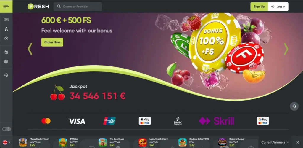 Fresh Casino Recenzja 2026: Bonusy, Automaty i Szybkie Wypłaty