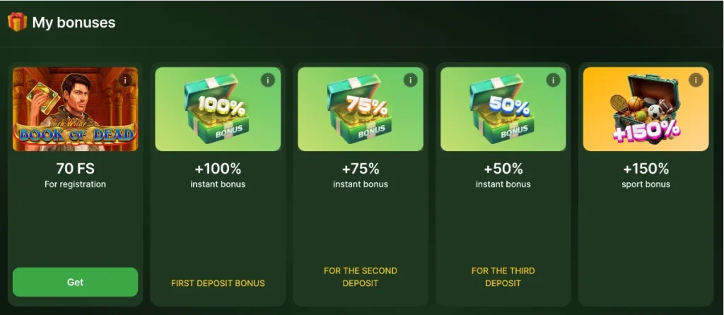 Bonuses at RioBet
