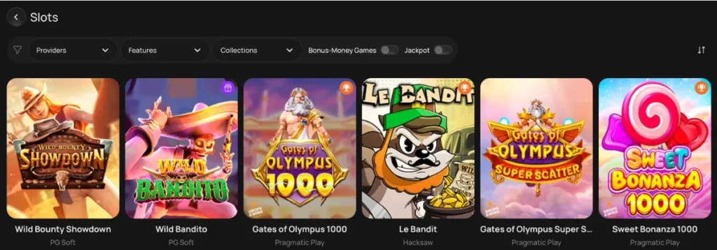 Slot Machine Selection