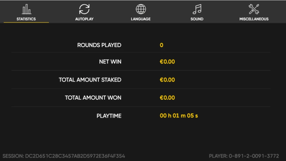 Burning Coins 20 Slot Menu