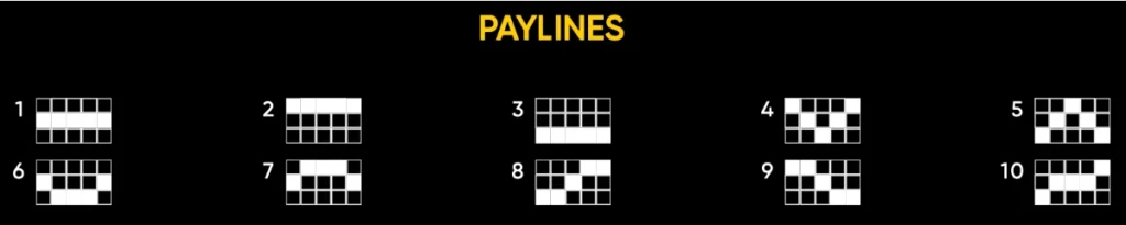 Number of paylines in the Book of Santa online slot