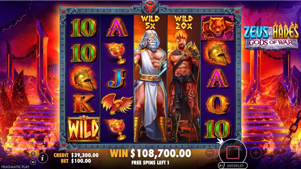 Bonus Buy Slot - Zeus VS Hades: Gods of War (Pragmatic Play)