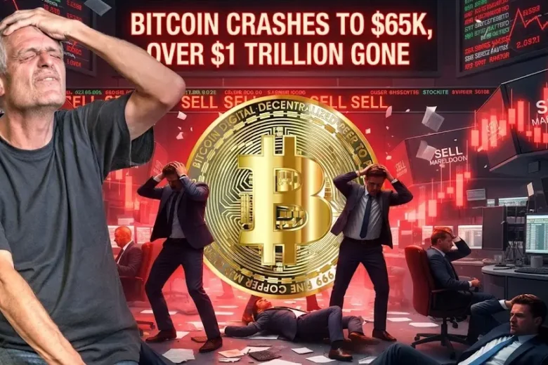 Bitcoin Crashes to $65K, Over $1 Trillion Gone