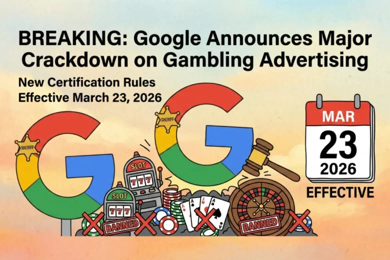 BREAKING: Google Announces Major Crackdown on Gambling Advertising – New Certification Rules Effective March 23, 2026