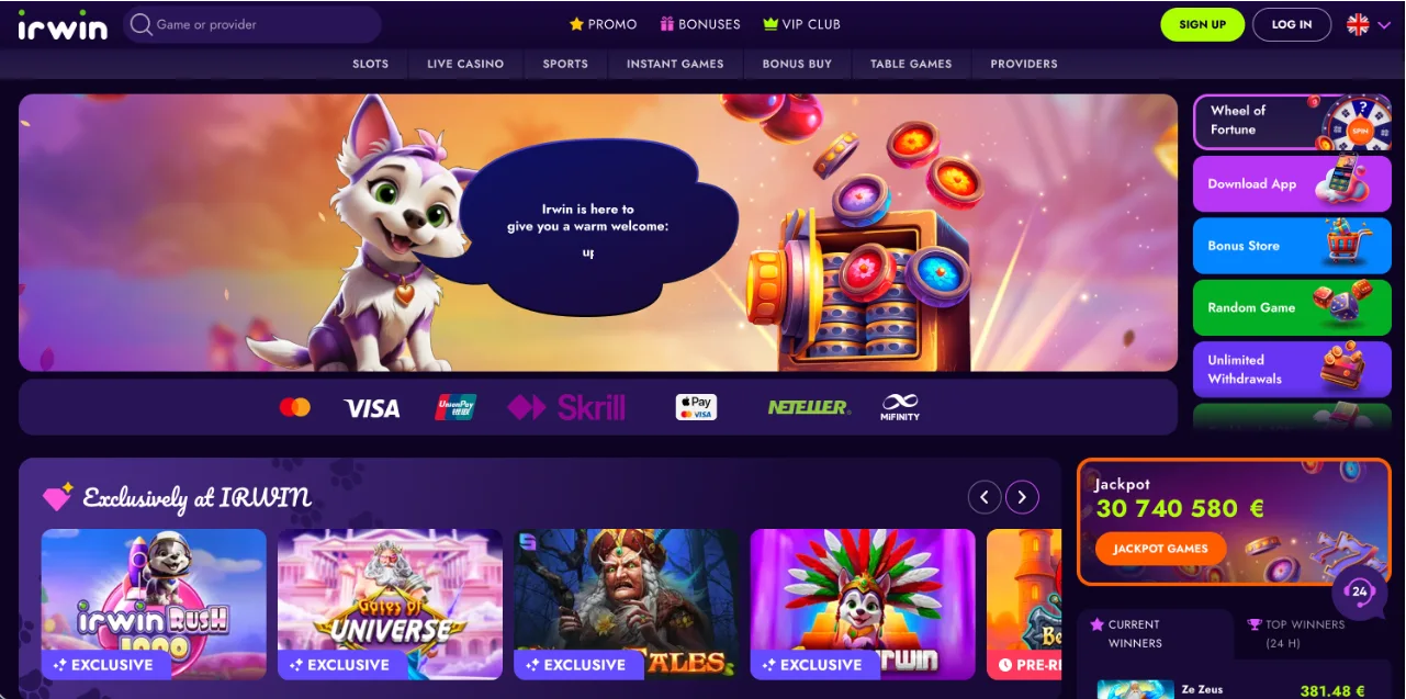 Irwin Casino Review 2026