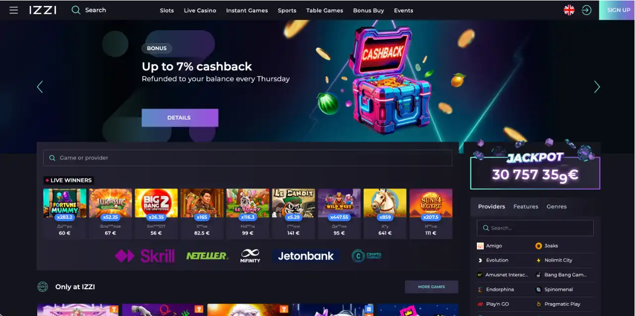 Izzi Casino Review
