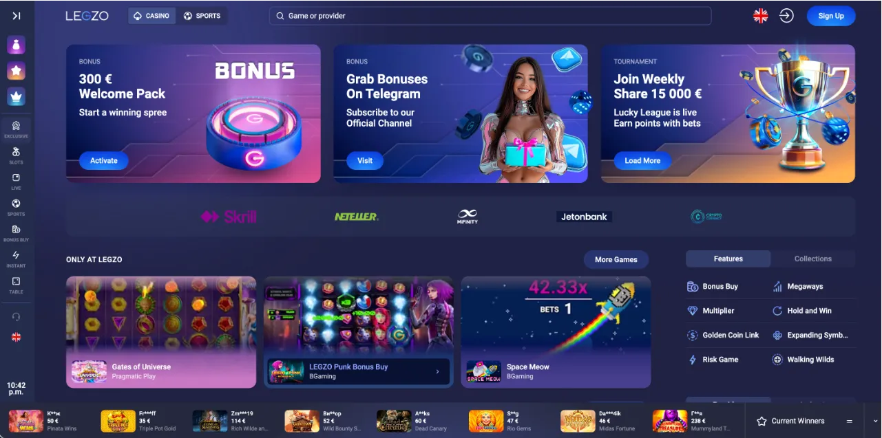 Legzo Online Casino Review