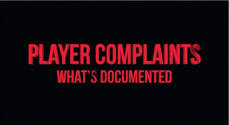Player Complaints: what's Documented