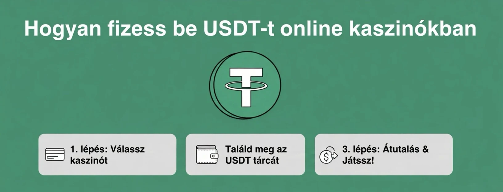 Hogyan lehet befizetni az USDT-t az Online kaszinókban